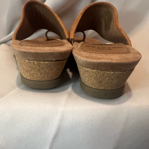 Earth Origins Tan Sandals with Perforated Design - Picture 6 of 7